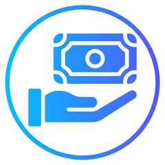 money gradient icon