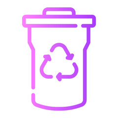 recycle gradient icon