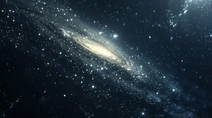 Obraz premium Milky Way galaxy with stars and space background.
