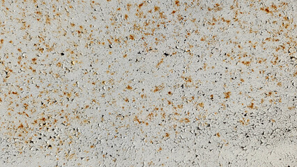 The dusky, corroded spots on the painted metal door surface give it a weathered and rustic charm, reflecting years of exposure to the elements.