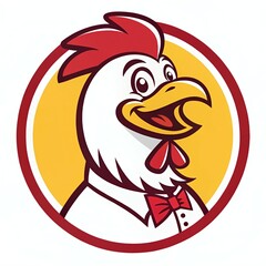 logo designs of rooster head. hen illustration. chicken logos. logo of wildlife. 