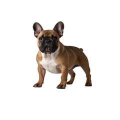 Obraz premium french bulldog puppy on white background, transparent PNG 