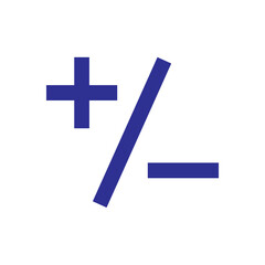 Obraz premium plus minus icon