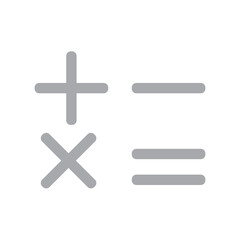 Obraz premium math calculator icon 