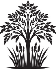Obraz premium the nature palm tree silhouette victor design image isolated on the white background.