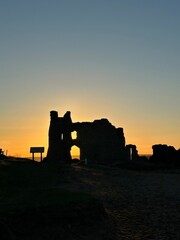 Fototapeta premium Pennard Castle at sunset 2, Swansea, Wales