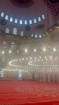 View of the architecture inside the mosque
