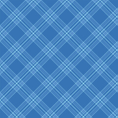 Plaid repeat pattern in Blue.Gingham checkered tartan seamless pattern.Geometric graphic vector illustration background design for fabric and print. 