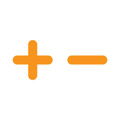 Fototapeta premium plus and minus icon
