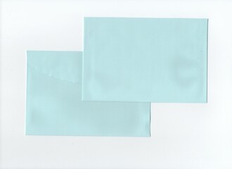 Light blue envelope on white background.