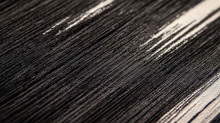 Fototapeta premium Close-up black and cream textile texture