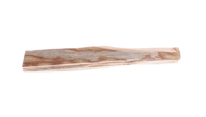 One palo santo stick on white background