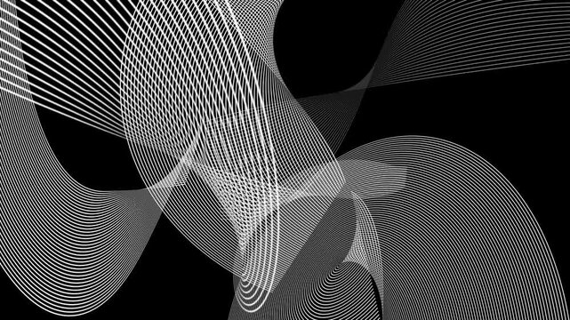Sweeping Curves Loop 
Flowing parallel lines move across the frame. Loops.