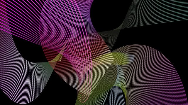 Sweeping Curves Loop 
Flowing parallel lines move across the frame. Loops.