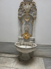 Antique wash basin with gilding