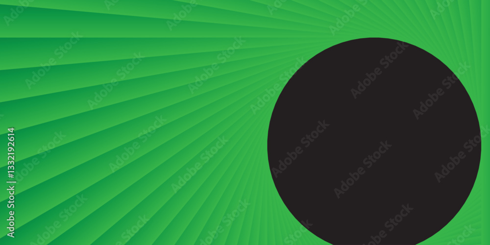 Poster radial pattern with black circle vector art, a striking digital design. clean vector lines create a 