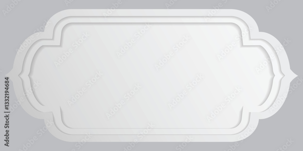 Poster decorative frame vector art, a globally versatile design element. clean vector lines create a classi
