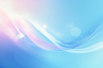 爽やかなブルーウェーブの背景素材「AI生成画像」