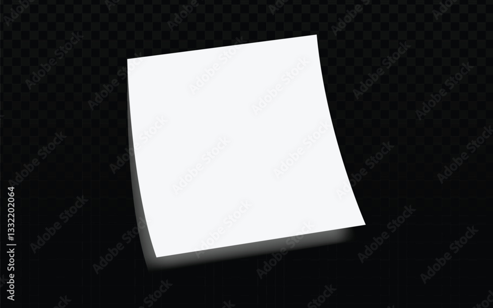 Aufkleber blank white paper vector art, a globally recognized a4 mockup. clean vector lines create a realistic
