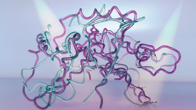 Hemoglobin Protein Structure 8wj1, blood cells life sciences animation