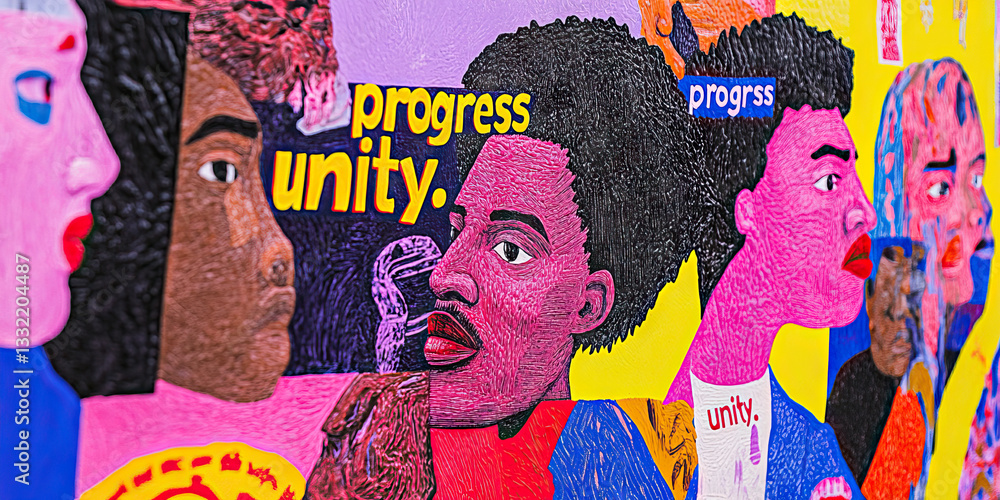 Poster stylized portraits with 