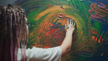 Exploring Creative Expression Through Hands Vibrant Art is Actively in Progress Today