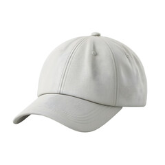 White baseball cap isolated on a white background