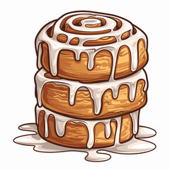 Irresistible Stack of Dripping Cinnamon Rolls