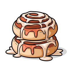 Irresistible Stack of Dripping Cinnamon Rolls