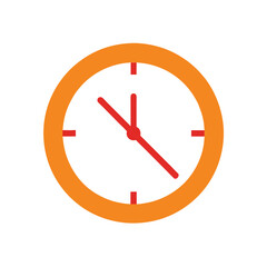 clock icon with white background