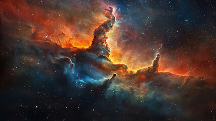 Fototapeta premium cosmic nebula wallpaper,