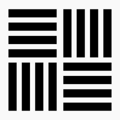 Minimalist Geometric Pattern with Repeating Lines