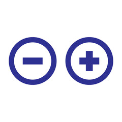 plus minus icon button