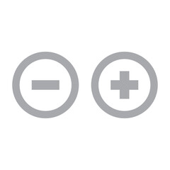 plus minus icon button