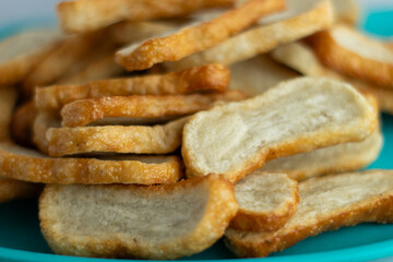 bontot, a typical Serang city food made from flour and a mixture of fish meat