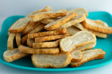 bontot, a typical Serang city food made from flour and a mixture of fish meat