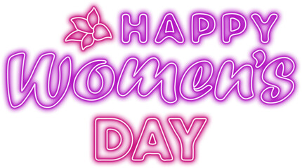 Neon International Woman Day