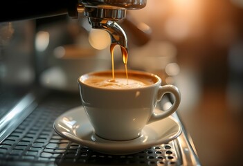 Rich Espresso with Soft Lighting Glow