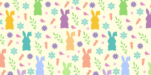 Easter pattern for backgrounds, presentations, wrapping papers, prints, artworks. Vector illustration
