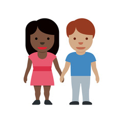 Holding Hands Couple
