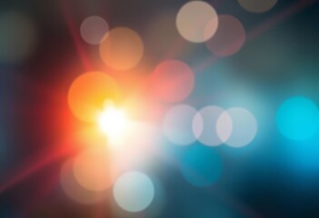 Abstract blurred background, chromatic aberration, light streaks, lens flare, sparkle, abstract