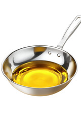 Isolated Oil in Frying Pan