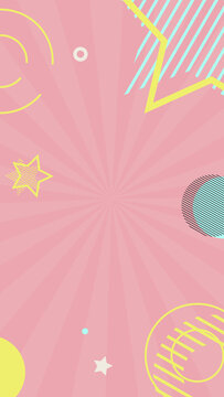 Vertical Cute Pop Background