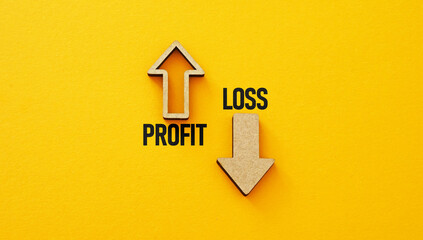 Profit or loss are shown as the business and financial concept