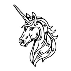 mythical horse outline graphic