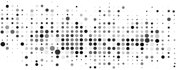 Vector background with random black dots on a white background, with dots in different sizes and shades of gray. Abstract, minimalistic, and simple design concept. Flat illustration. vector pattern 