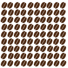 Abstract Coffee Bean Pattern with Layout Variations