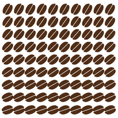 Abstract Coffee Bean Pattern with Layout Variations