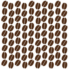 Abstract Coffee Bean Pattern with Layout Variations