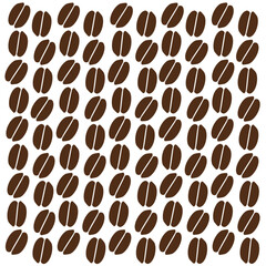 Abstract Coffee Bean Pattern with Layout Variations